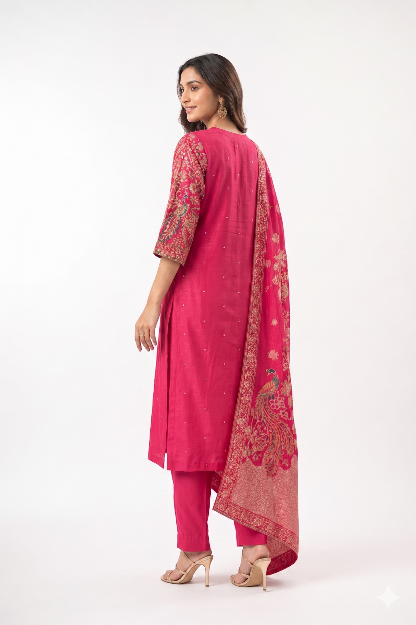 Kurta Set- Women- Red