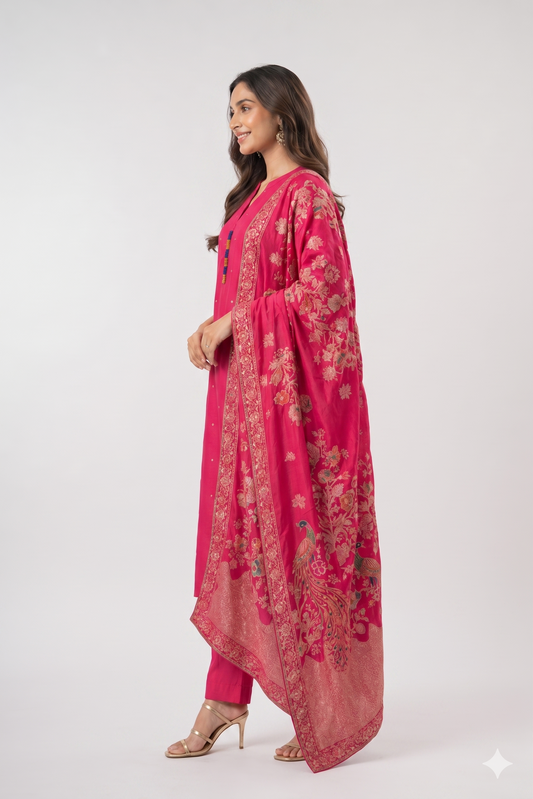 Kurta Set- Women- Red
