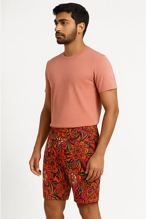 Boho Bloom Printed Bermudas