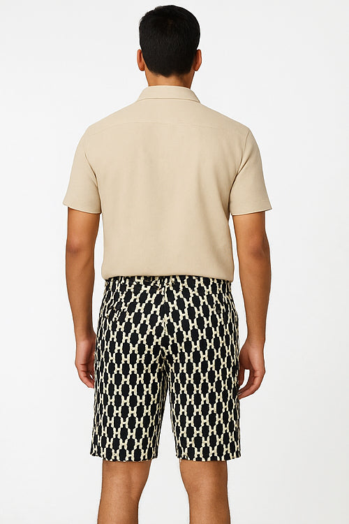 Midnight Lattice Bermudas