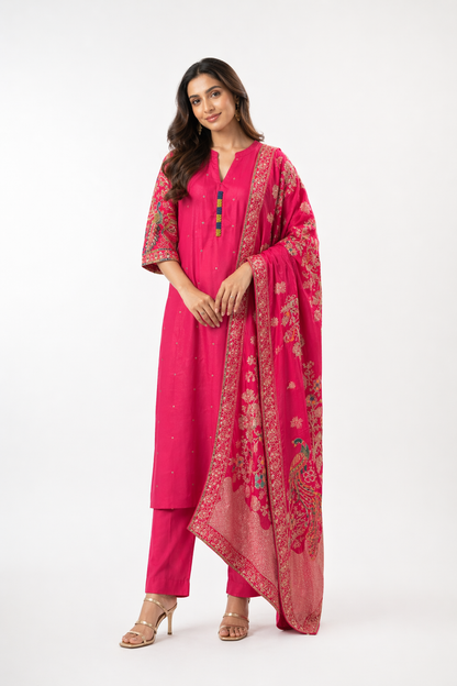 Kurta Set- Women- Red