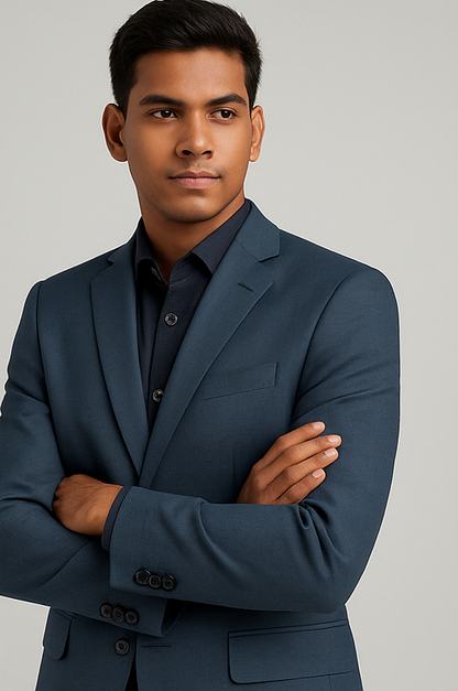 Midnight Blue Formal Blazer for Men