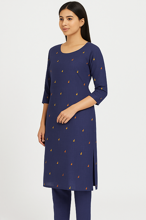 Indira Blue Abstract Kurta