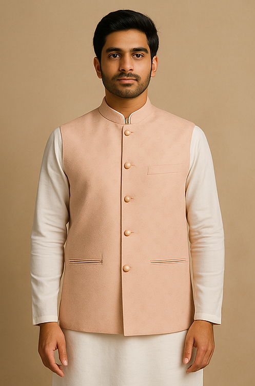 Blush Royale Silk Blend Waistcoat