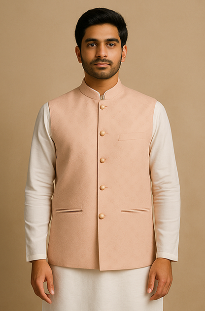 Blush Royale Silk Blend Waistcoat
