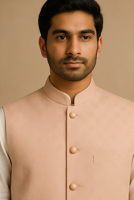 Blush Royale Silk Blend Waistcoat
