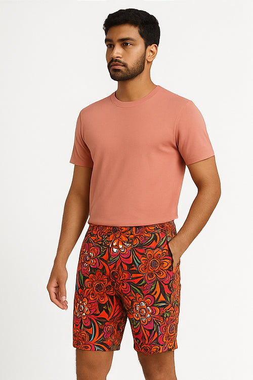 Boho Bloom Printed Bermudas