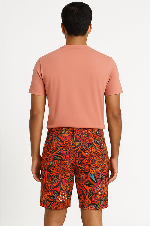 Boho Bloom Printed Bermudas