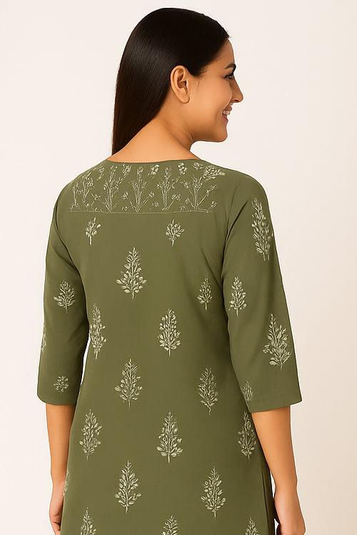 Meadow Mist Cotton Kurtha