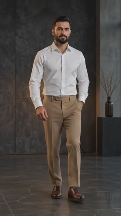 Pants Men-Khaki(Golden Brown)